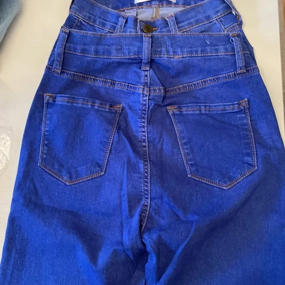 High waisted super stretchy button up jeans BBL - Picture 4 of 4